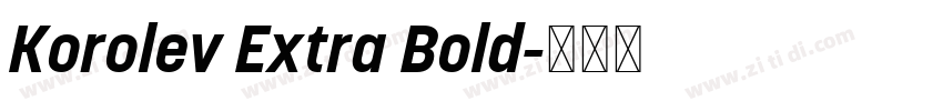 Korolev Extra Bold字体转换